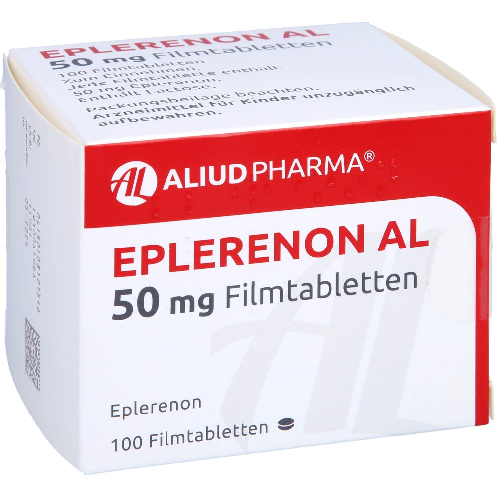 Das Produktfoto zeigt Eplerenon Al 50 Mg Filmtabletten (100 stk) PZN 10810154