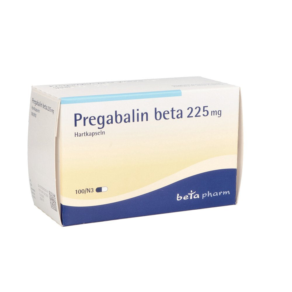 Das Produktfoto zeigt Pregabalin Beta 225 Mg Hartkapseln (100 stk) PZN 10810674