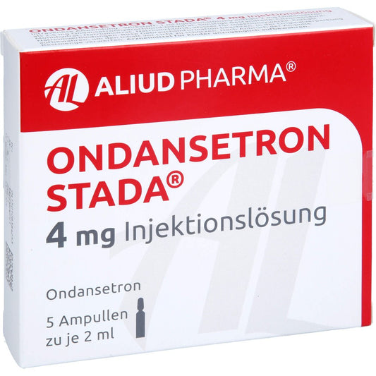 Das Produktfoto zeigt Ondansetron Stada 4 Mg Injektionslösung Aliud (5 stk) PZN 10838425