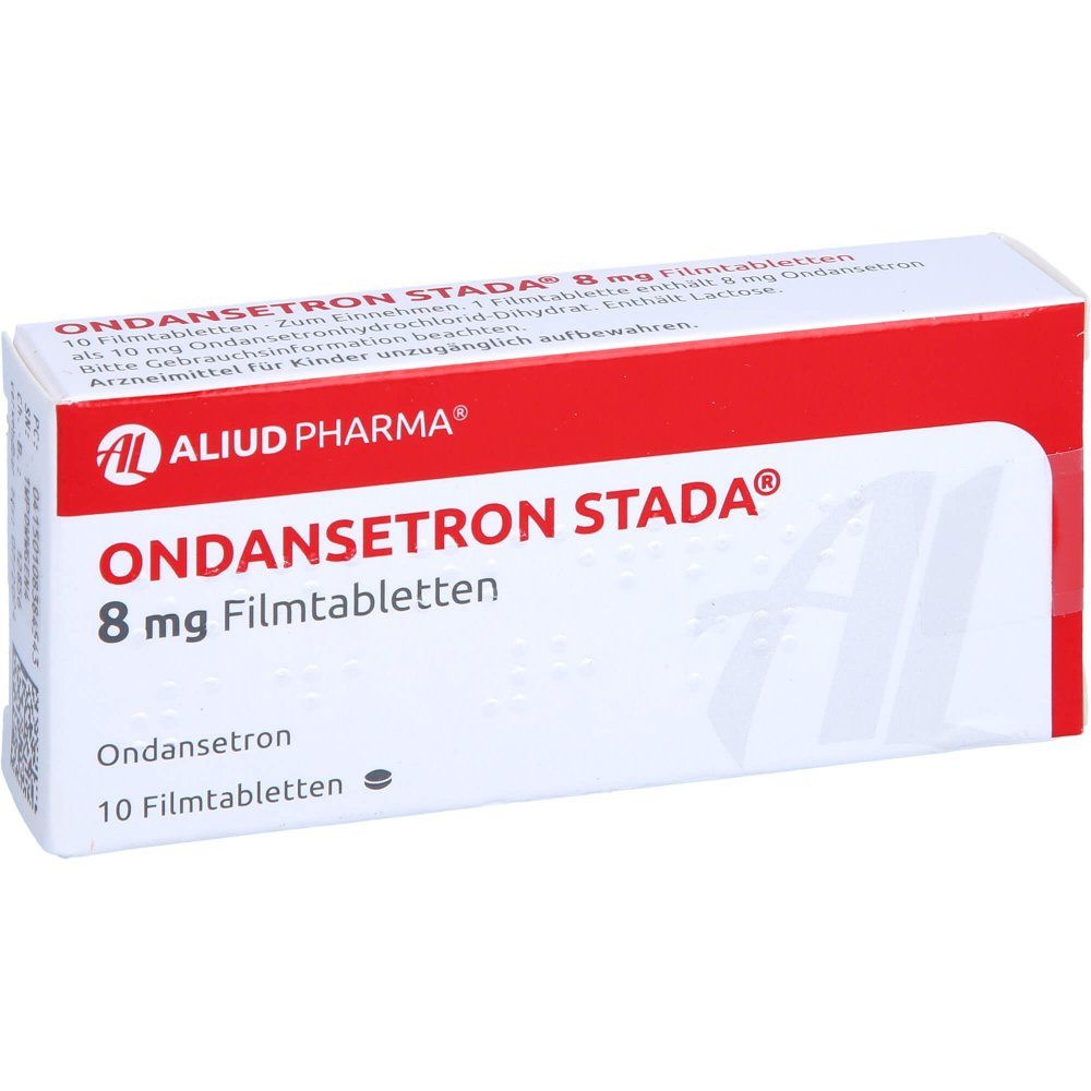 Das Produktfoto zeigt Ondansetron Stada 8 Mg Filmtabletten Aliud (10 stk) PZN 10838454