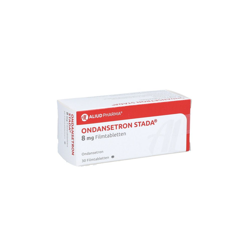 Das Produktfoto zeigt Ondansetron Stada 8 Mg Filmtabletten Aliud (30 stk) PZN 10838460