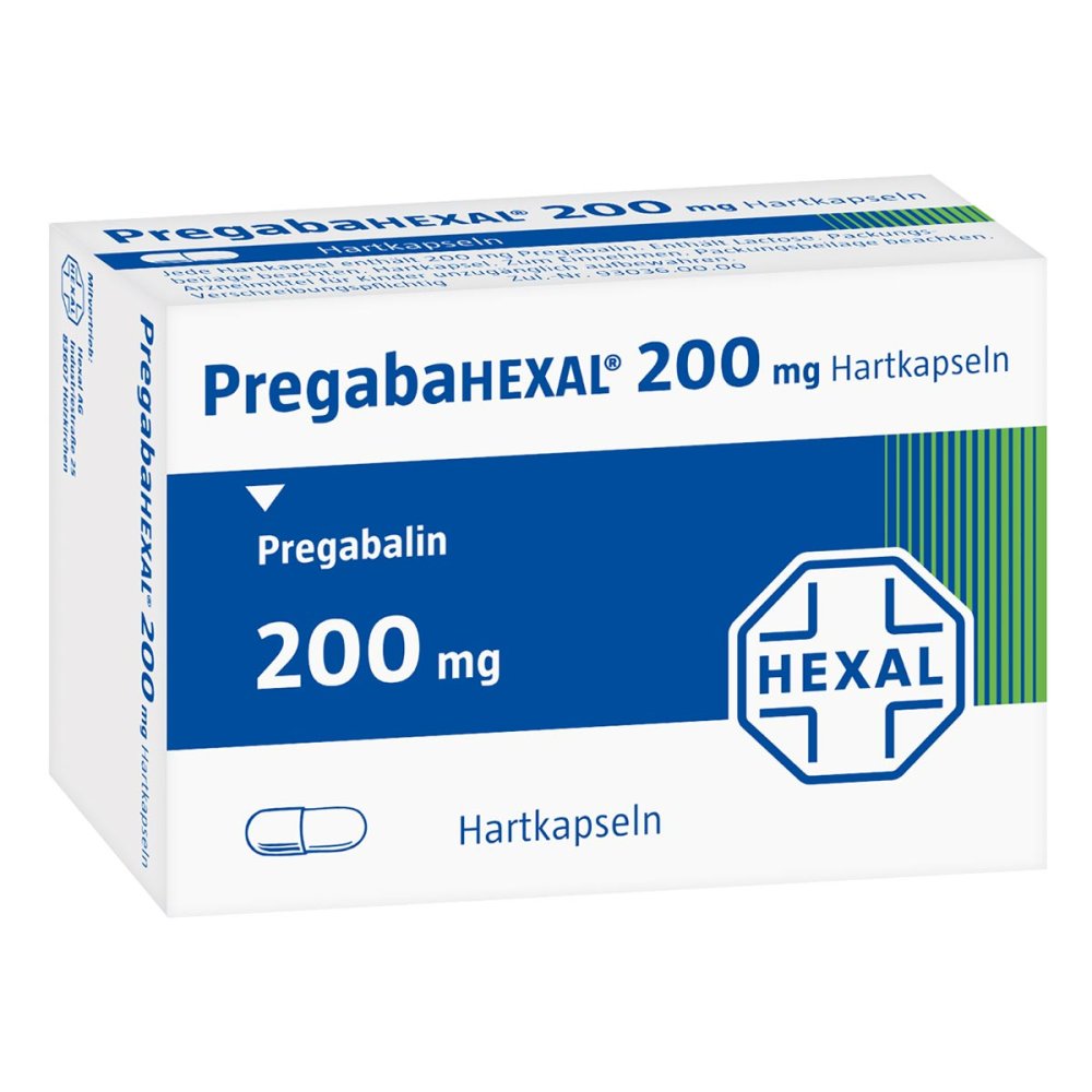 Das Produktfoto zeigt Pregabahexal 200 Mg Hartkapseln (21 stk) PZN 10940589
