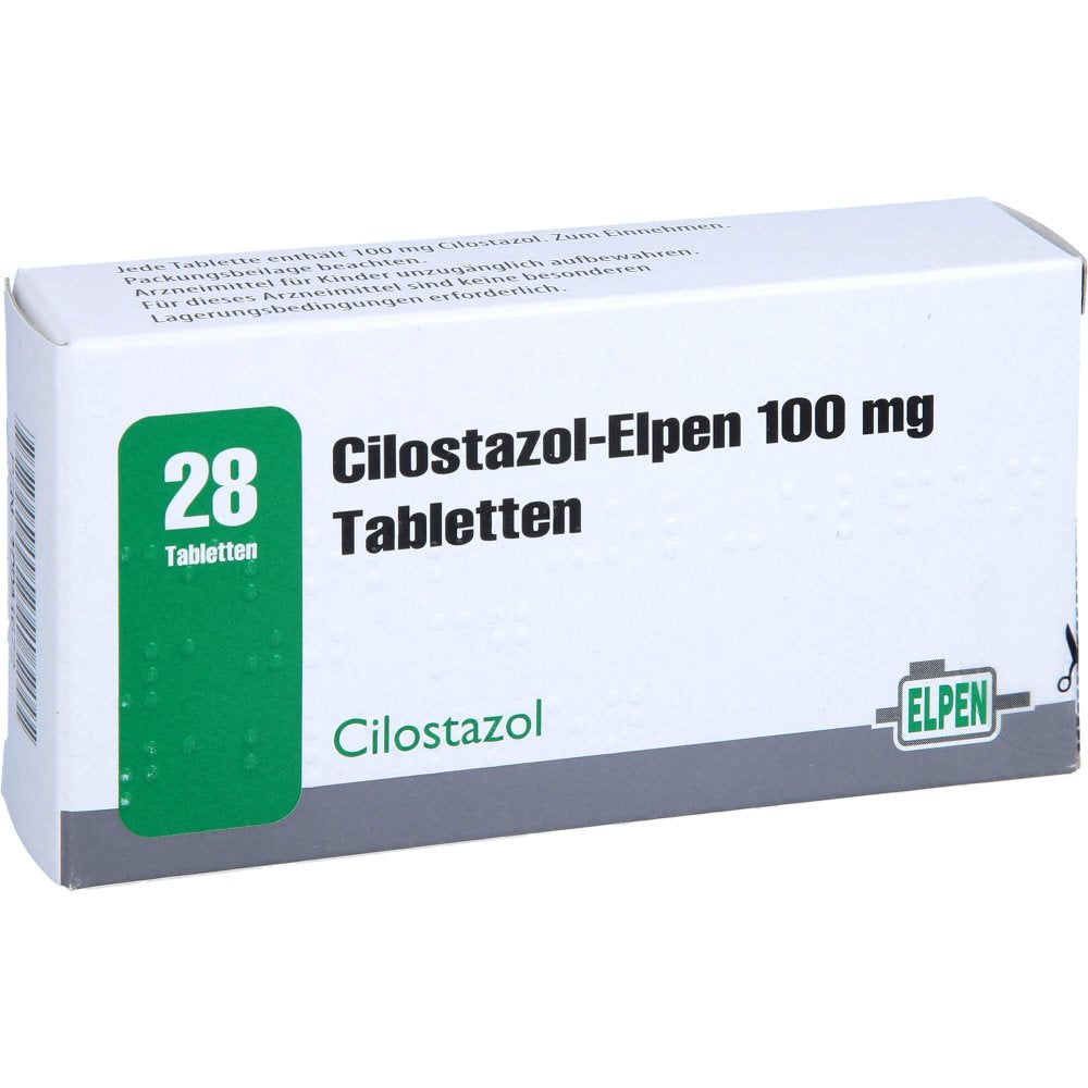 Das Produktfoto zeigt Cilostazol-Elpen 100 Mg Tabletten (28 stk) PZN 10941672
