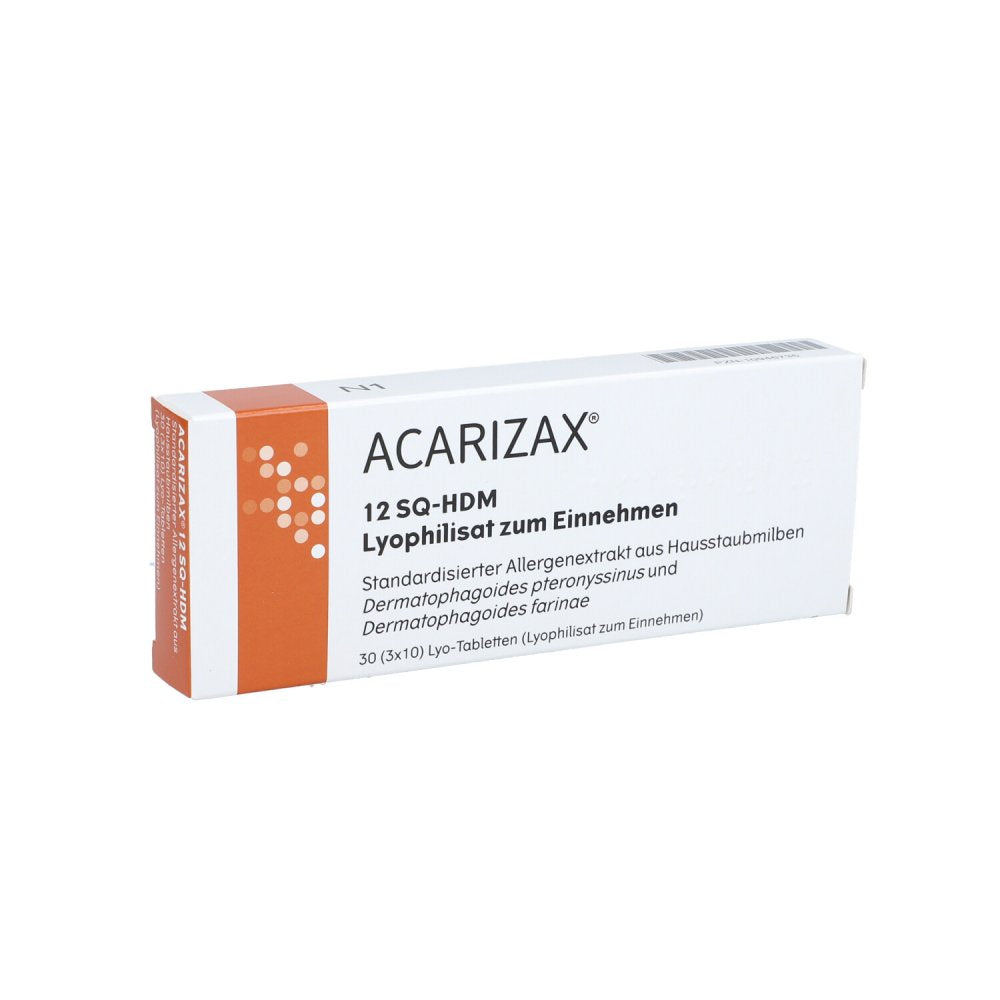 Das Produktfoto zeigt Acarizax 12 Sq-Hdm Lyophilisat Zum Einnehmen (30 stk) PZN 10946735