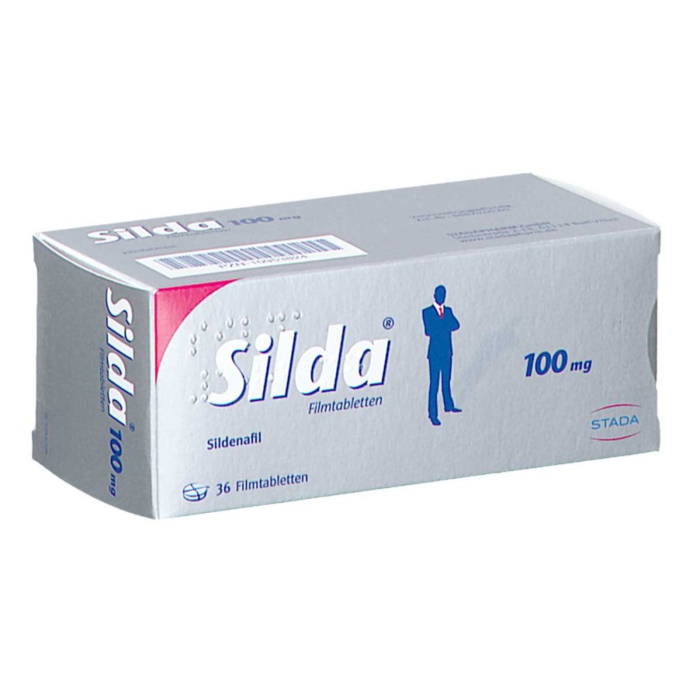 Das Produktfoto zeigt Silda 100 Mg Filmtabletten (36 stk) PZN 10953824
