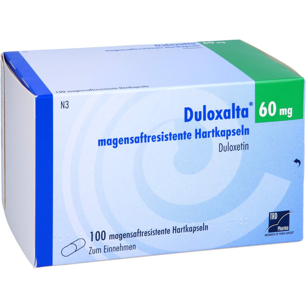 Duloxalta 60 Mg Magensaftresistente Hartkapseln (100 stk)