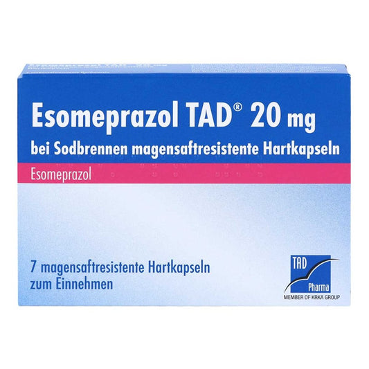Esomeprazol Tad 20 Mg Bei Sodbrennen Msr.Hartkaps. (7 stk)