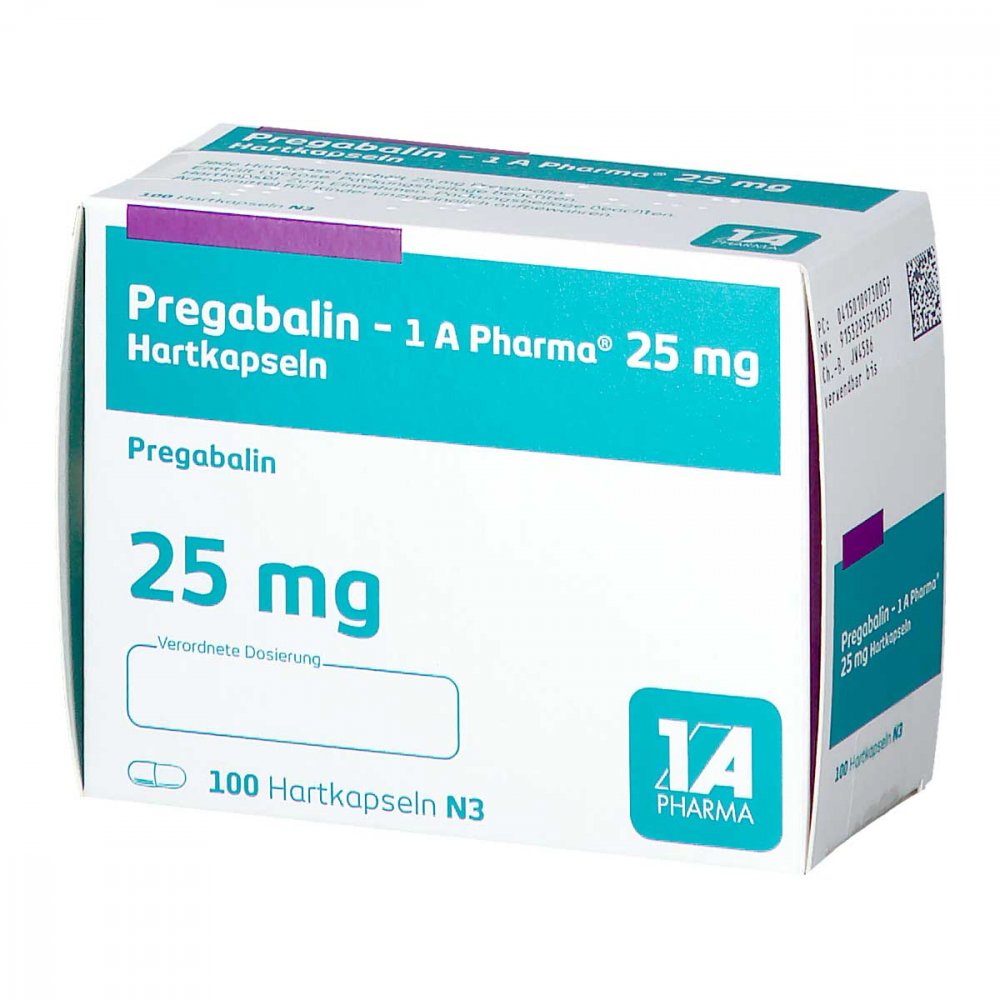 Pregabalin-1a Pharma 25 Mg Hartkapseln (100 stk)