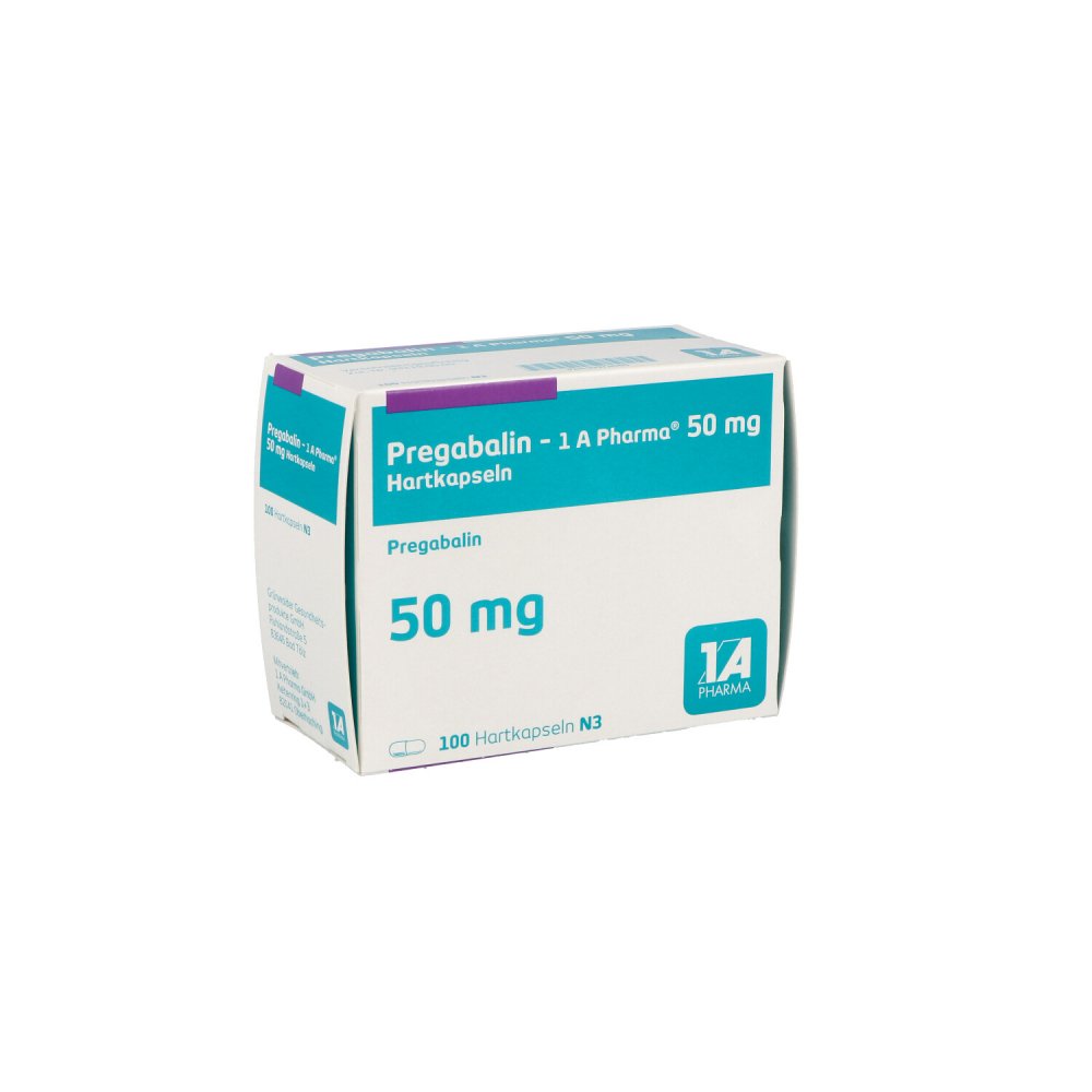 Pregabalin-1a Pharma 50 Mg Hartkapseln (100 stk)