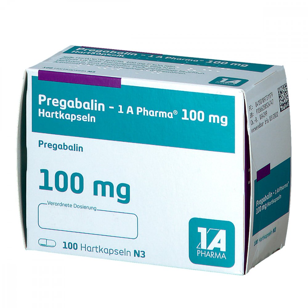 Pregabalin-1a Pharma 100 Mg Hartkapseln (100 stk)