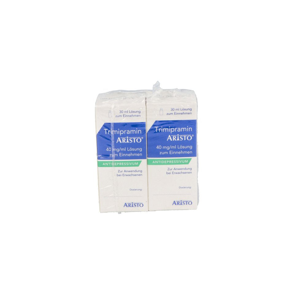 Das Produktfoto zeigt Trimipramin Aristo 40 Mg/Ml Lösung Z.Einnehmen (60 ml) PZN 10982955