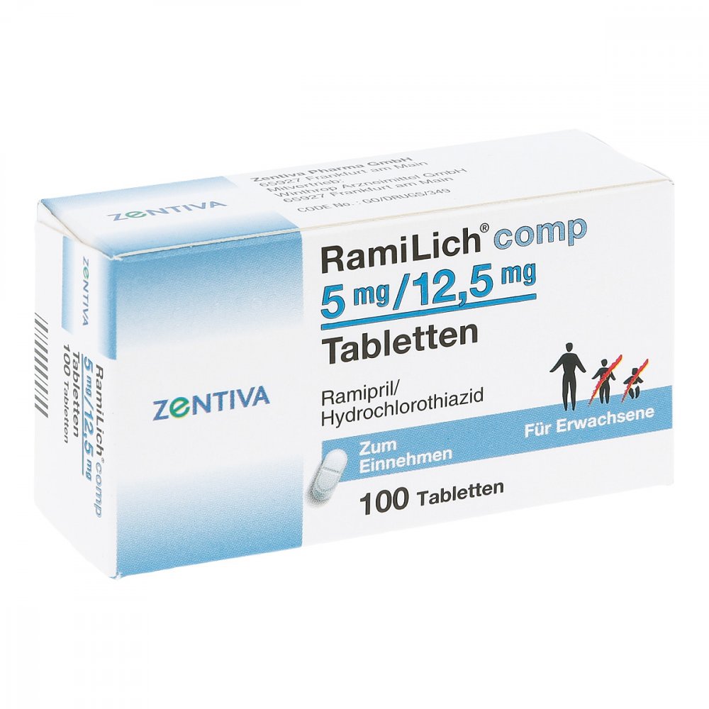 Ramilich Comp 5 Mg/12,5 Mg Tabletten (100 stk)