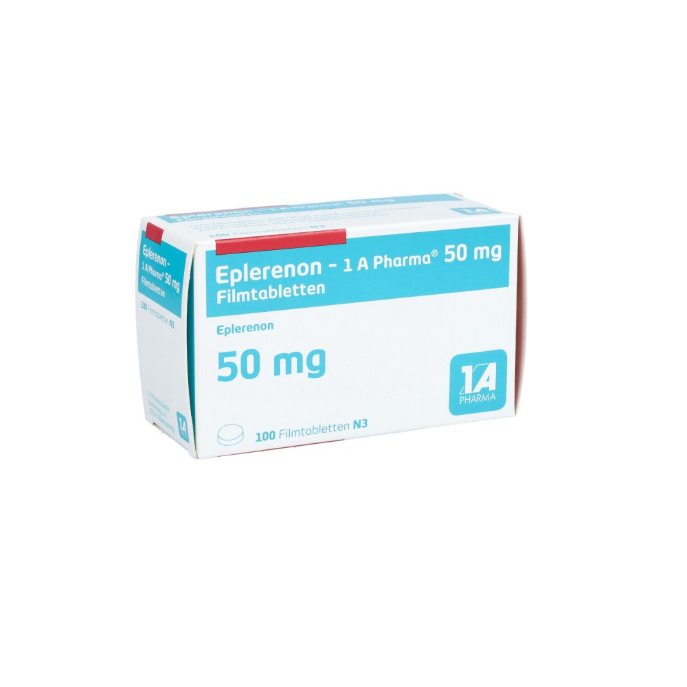 Eplerenon-1a Pharma 50 Mg Filmtabletten (100 stk)