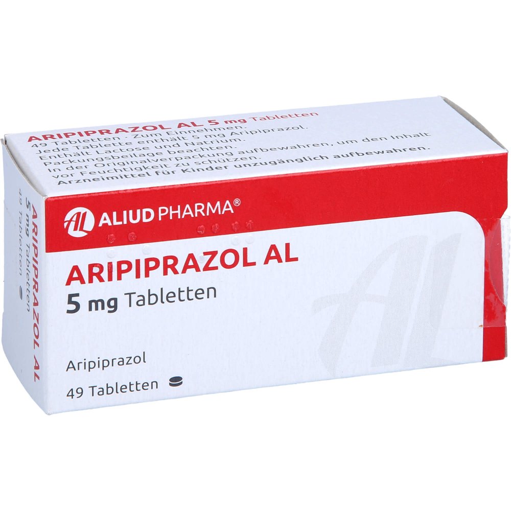 Das Produktfoto zeigt Aripiprazol Al 5 Mg Tabletten (49 stk) PZN 10994674
