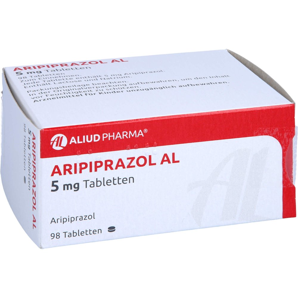 Das Produktfoto zeigt Aripiprazol Al 5 Mg Tabletten (98 stk) PZN 10994680