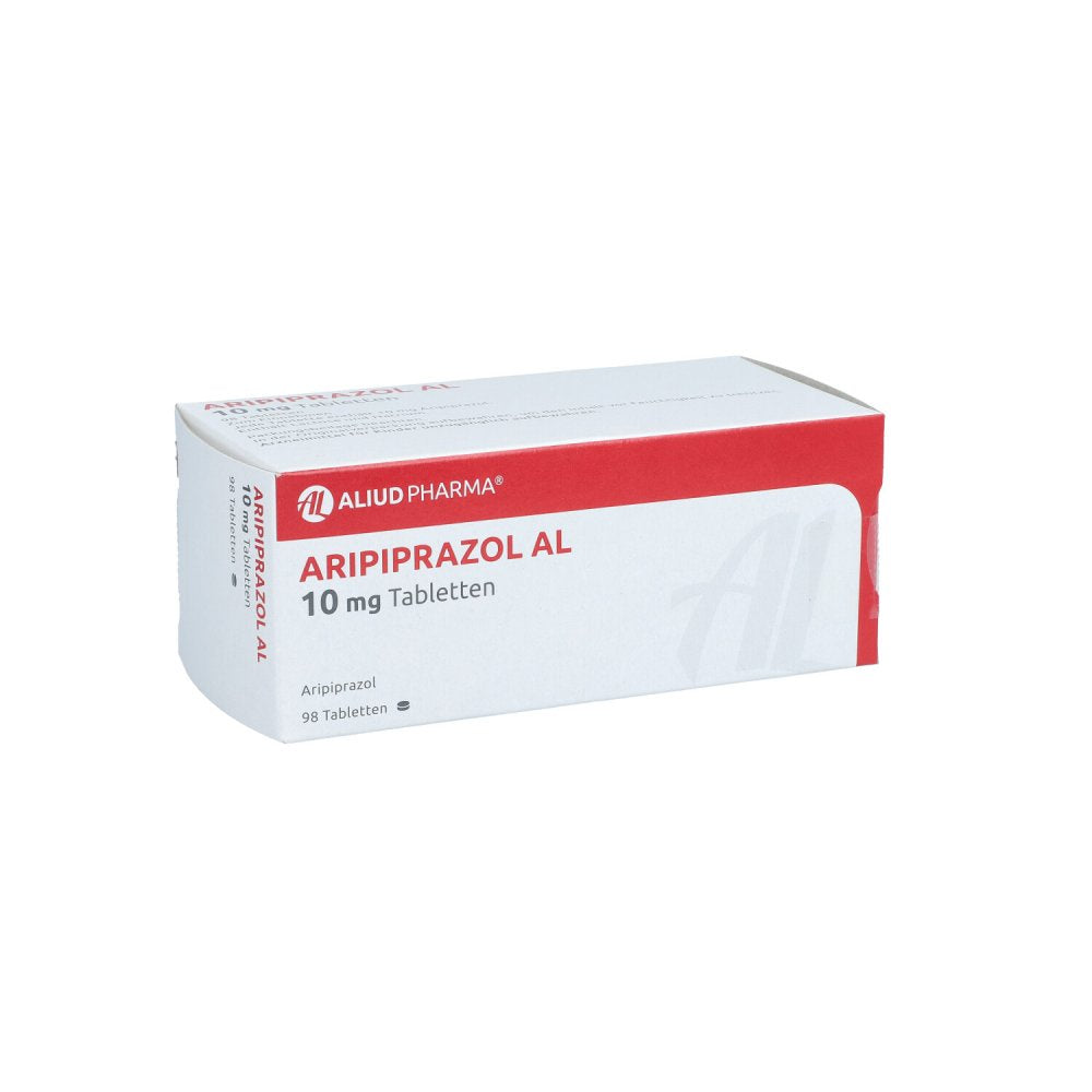 Das Produktfoto zeigt Aripiprazol Al 10 Mg Tabletten (98 stk) PZN 10994711