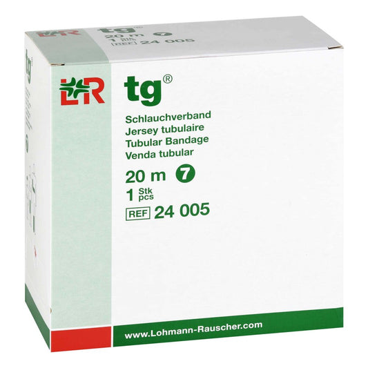 Das Produktfoto zeigt Tg Schlauchverband Gr.7 20 M Weiß (1 stk) PZN 11005911