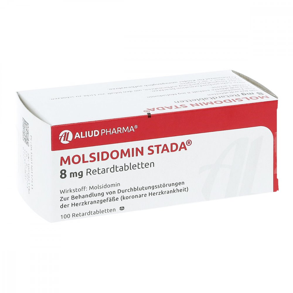 Molsidomin Stada 8 Mg Retardtabletten Aliud (100 stk)