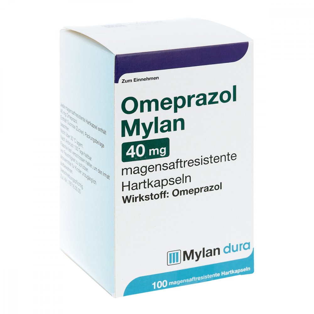 Omeprazol Mylan 40 Mg Magensaftresist.Hartkapseln (100 stk)