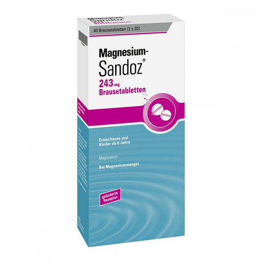 Magnesium Sandoz 243 Mg Brausetabletten (40 stk)