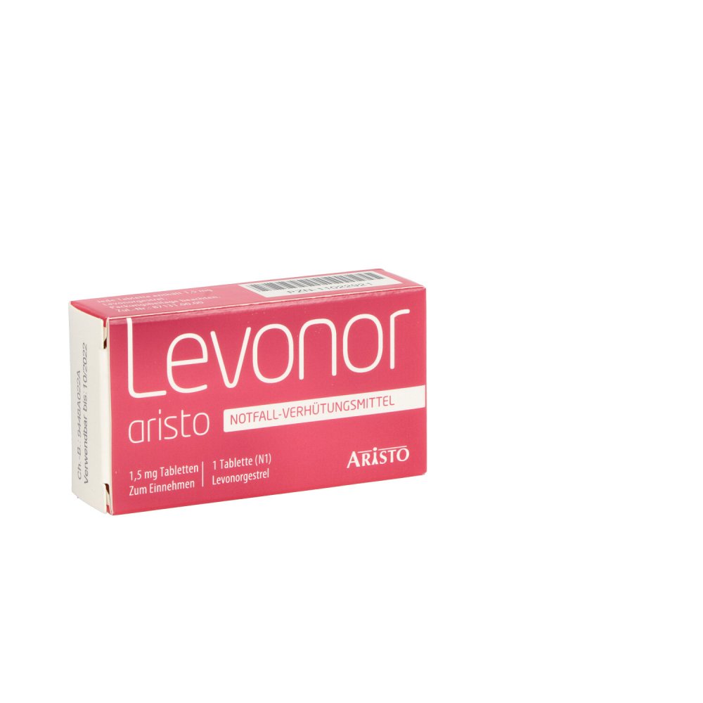 Das Produktfoto zeigt Levonoraristo 1,5 Mg Tabletten (1 stk) PZN 11022921