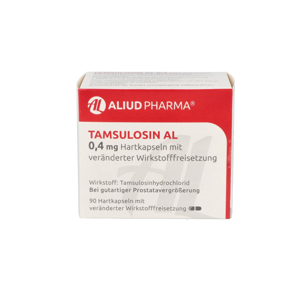 Das Produktfoto zeigt Tamsulosin Al 0,4 Mg Hartk.M.Veränd.Wst.-Frs. (90 stk) PZN 11052856