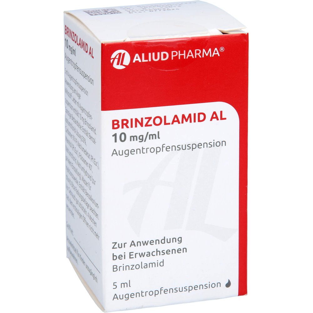 Das Produktfoto zeigt Brinzolamid Al 10 Mg/Ml Augentropfensuspension (5 ml) PZN 11075722