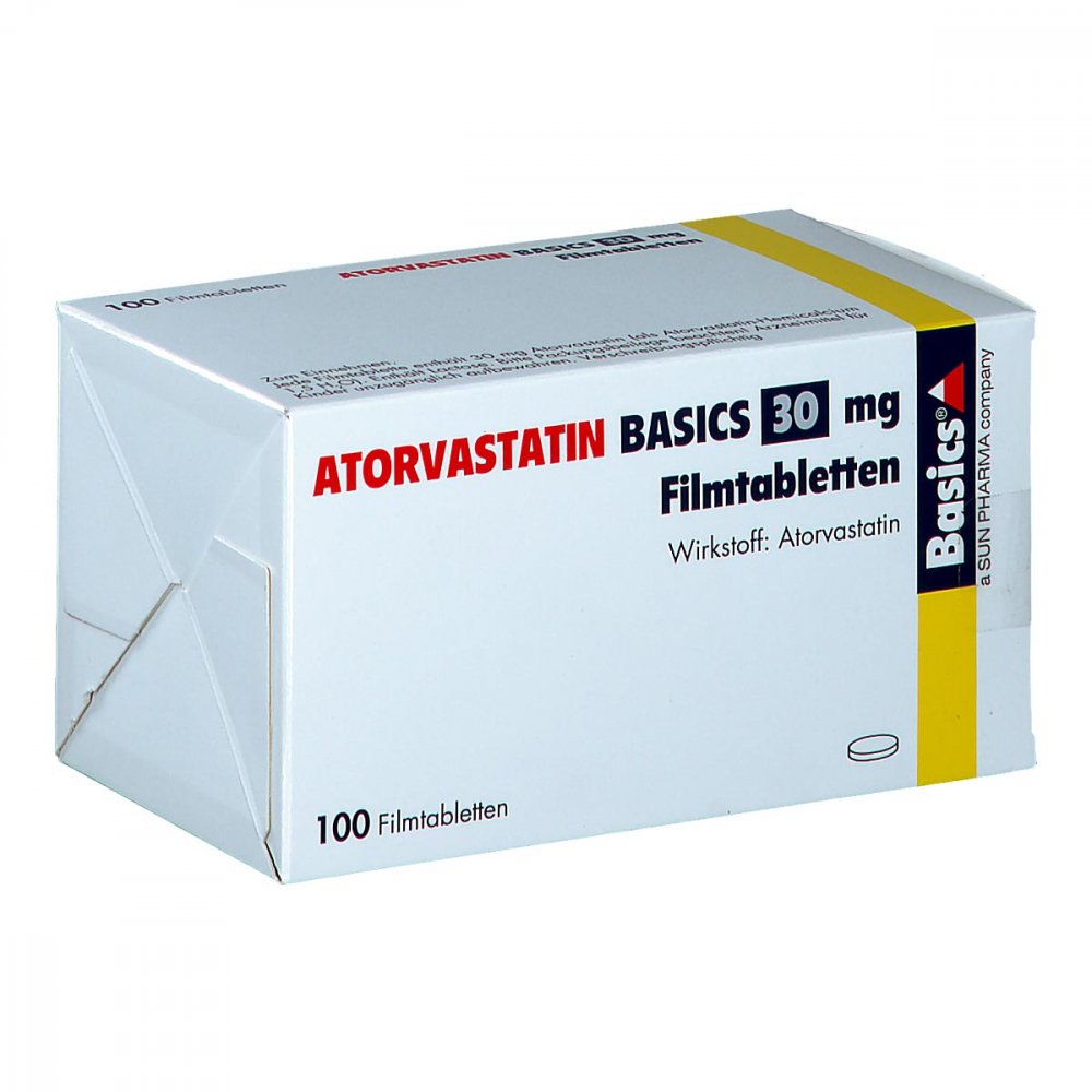 Atorvastatin Basics 30 Mg Filmtabletten (100 stk)