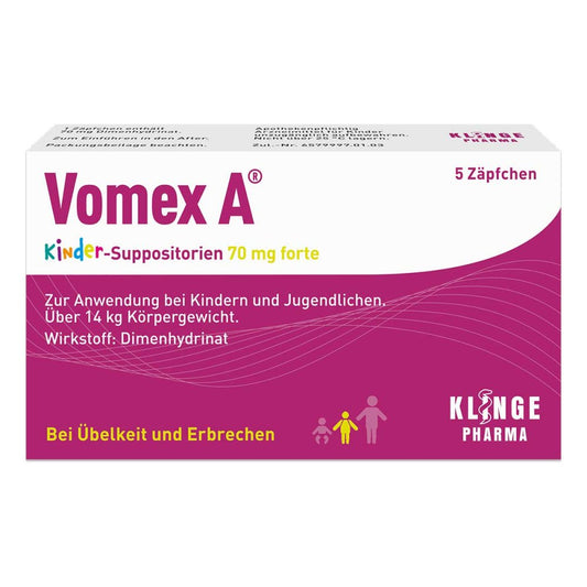 Vomex A Kinder-Suppositorien 70 Mg Forte (5 stk)