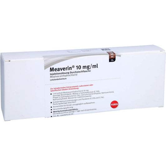 Meaverin 1% 10 Mg/Ml Inj.-Lsg.500 Mg/50 Ml Dsfl. (5X50 ml)