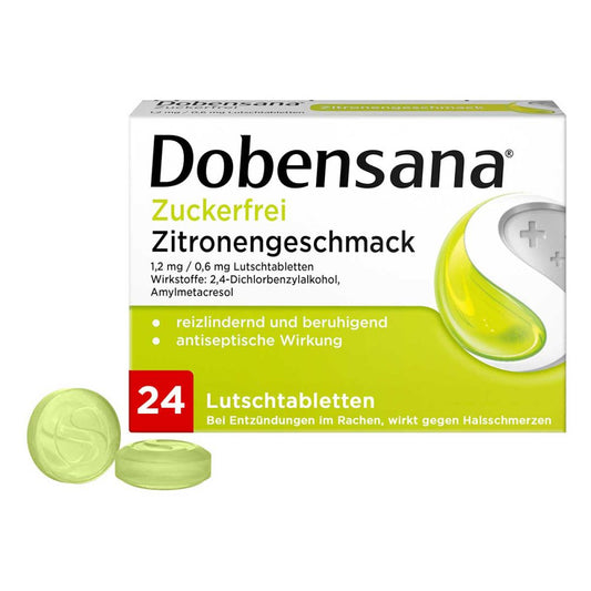 Dobensana Zuckerfrei Zitronengesc.1,2mg/0,6mg Lut. (24 stk)