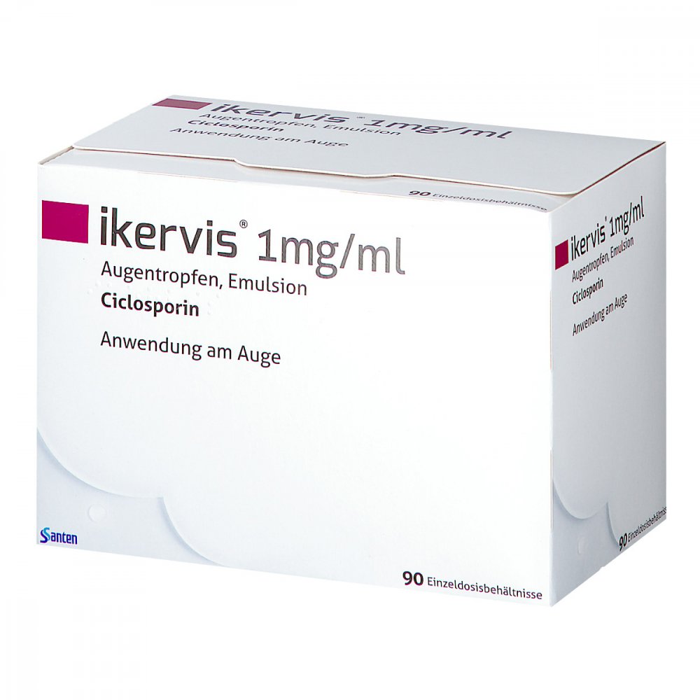 Ikervis 1 Mg/Ml Augentropfen Emuls.Einzeldosispip. (90X0.3 ml)
