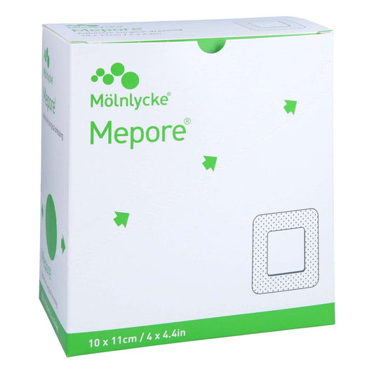 Das Produktfoto zeigt Mepore Wundverband Steril 10x11 Cm (40 stk) PZN 11148349