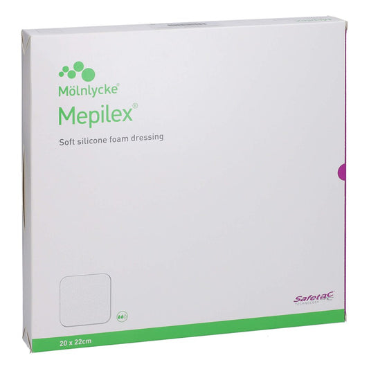 Das Produktfoto zeigt Mepilex 20x22 Cm Schaumverband (5 stk) PZN 11152109
