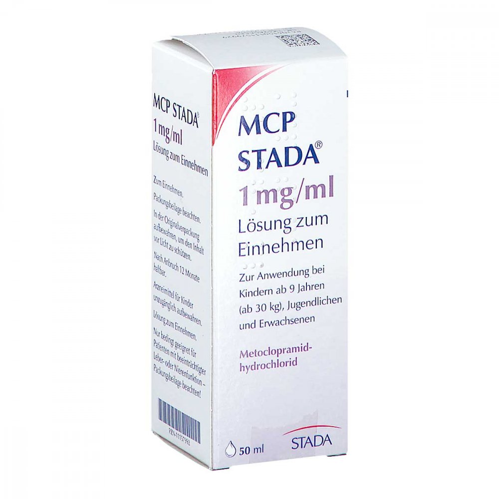 Das Produktfoto zeigt Mcp Stada 1 Mg/Ml Lösung Zum Einnehmen (50 ml) PZN 11157992