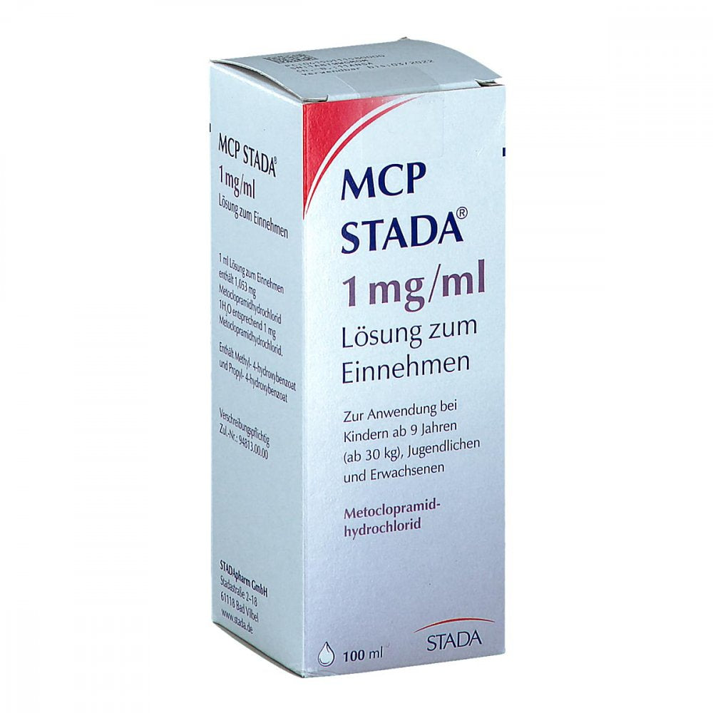 Das Produktfoto zeigt Mcp Stada 1 Mg/Ml Lösung Zum Einnehmen (100 ml) PZN 11158000