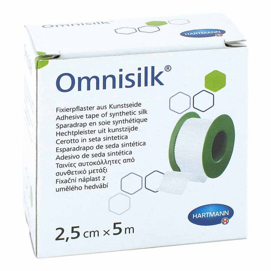 Omnisilk Fixierpflaster Kunstseide 2,5 Cmx5 M (1 stk)