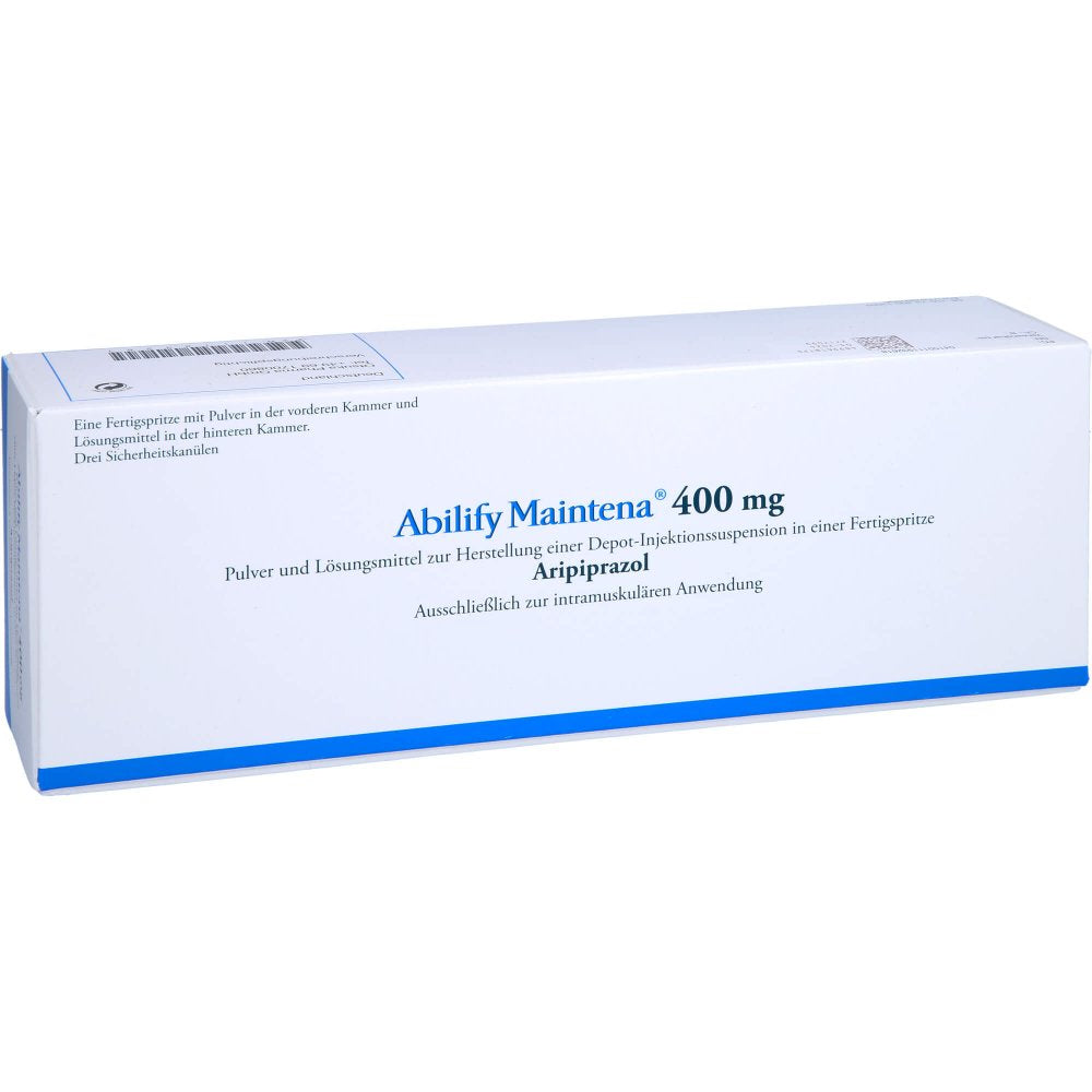 Das Produktfoto zeigt Abilify Maintena 400 Mg Fs P.U.Lm H.Dep.-Inj.-Susp (1 stk) PZN 11193261