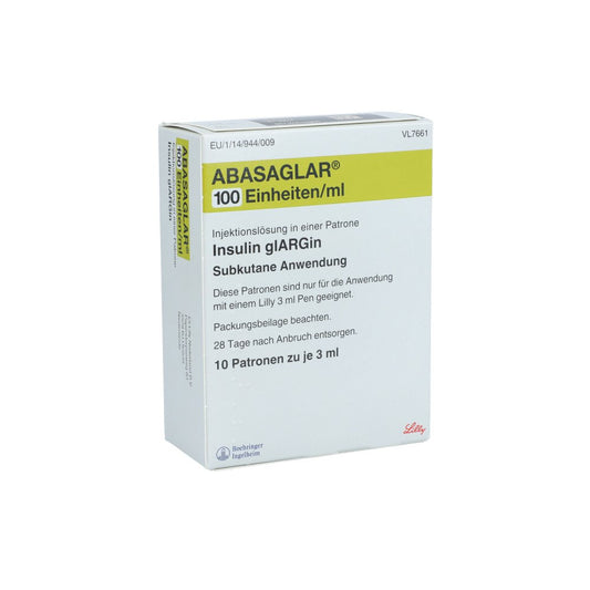 Abasaglar 100 E/Ml Injektionslösung Patrone (10X3 ml)
