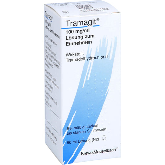 Das Produktfoto zeigt Tramagit 100 Mg/Ml Lösung Zum Einnehmen (50 ml) PZN 11230832
