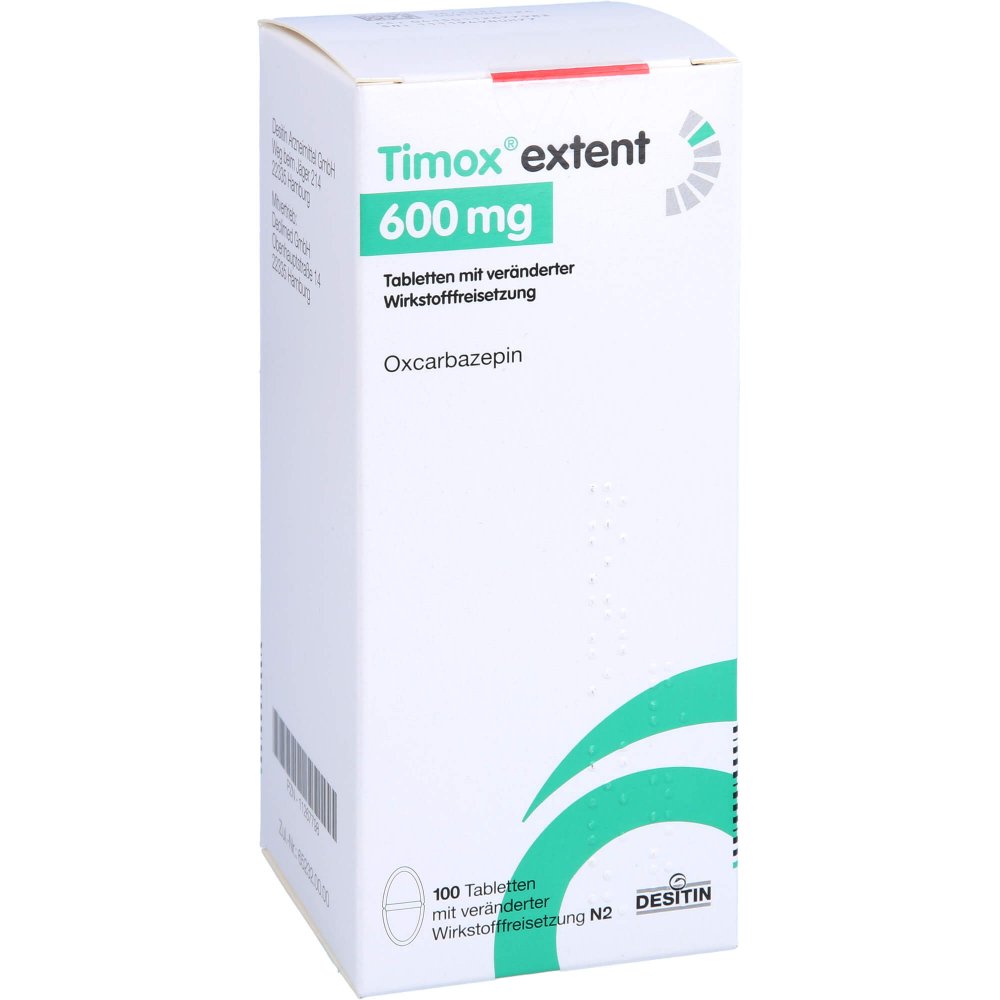 Das Produktfoto zeigt Timox Extent 600 Mg Tab.M.Veränd.Wirkst.-Frs. (100 stk) PZN 11267798