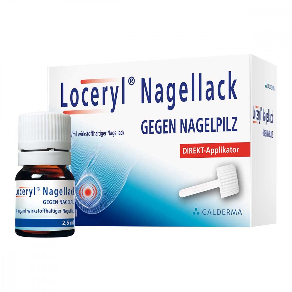 Das Produktfoto zeigt Loceryl Nagellack Gegen Nagelpilz Direkt-Applikat. (2.5 ml) PZN 11286169