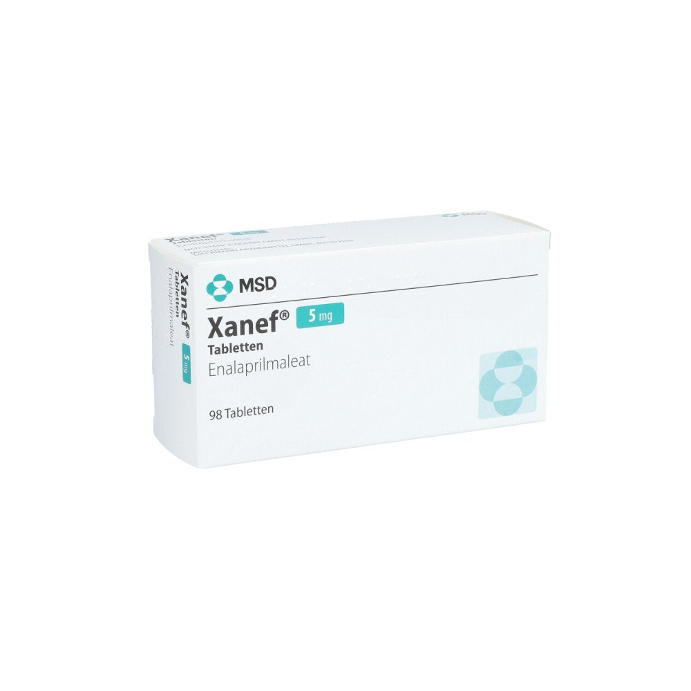 Das Produktfoto zeigt Xanef 5 Mg Tabletten (98 stk) PZN 11287080