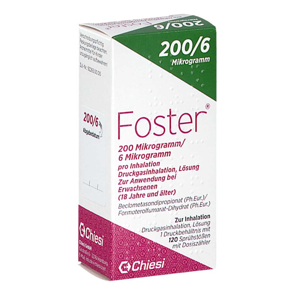 Foster 200/6 Μg 120 Hub Dosieraerosol (1 stk)