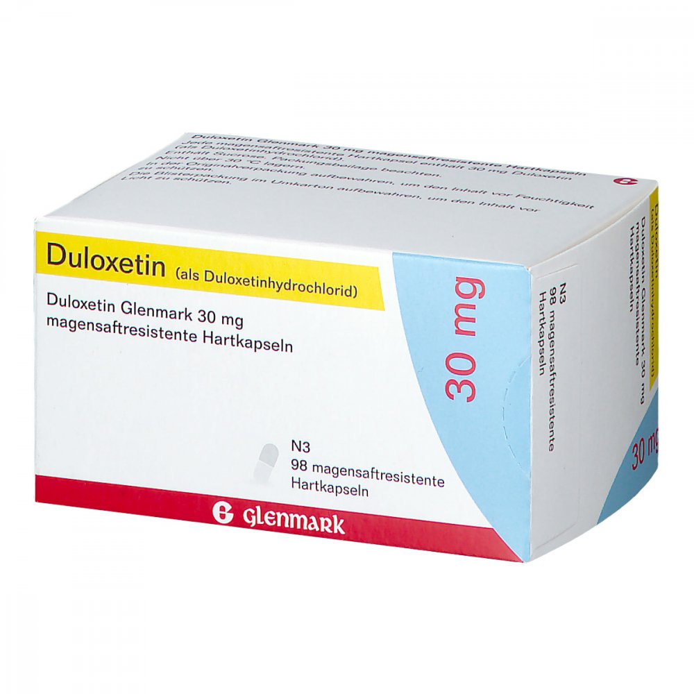 Duloxetin Glenmark 30 Mg Magensaftres.Hartkapseln (98 stk)