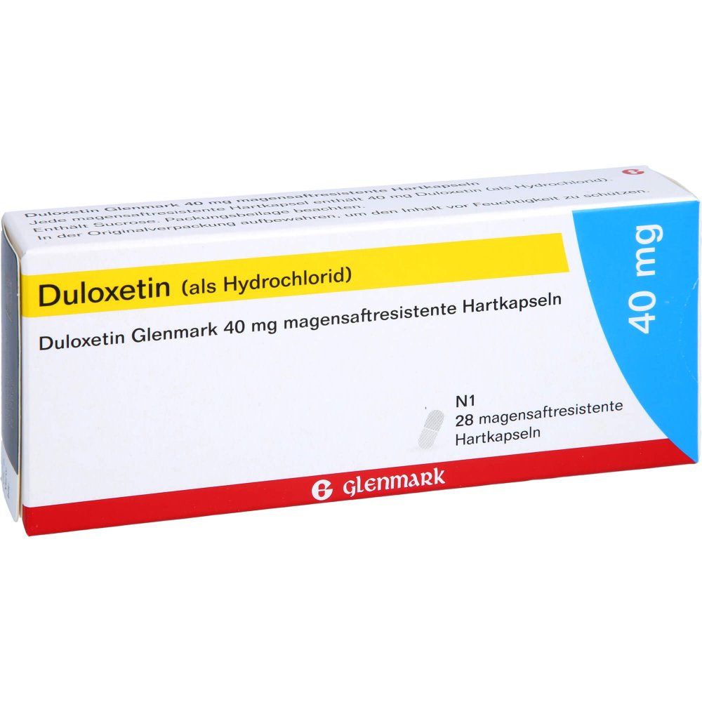 Duloxetin Glenmark 40 Mg Magensaftres.Hartkapseln (28 stk)