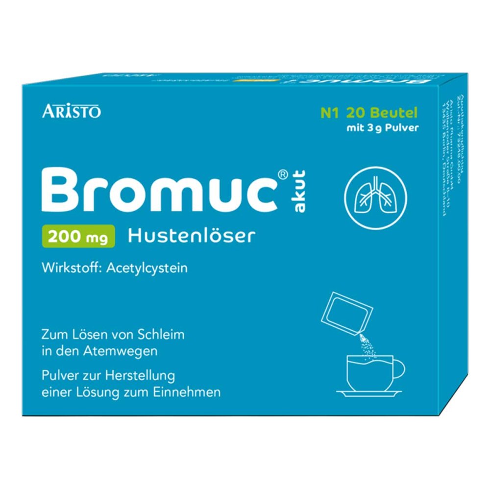 Bromuc Akut 200 Mg Hustenlöser Plv.Z.H.E.L.Z.Einn. (20 stk)