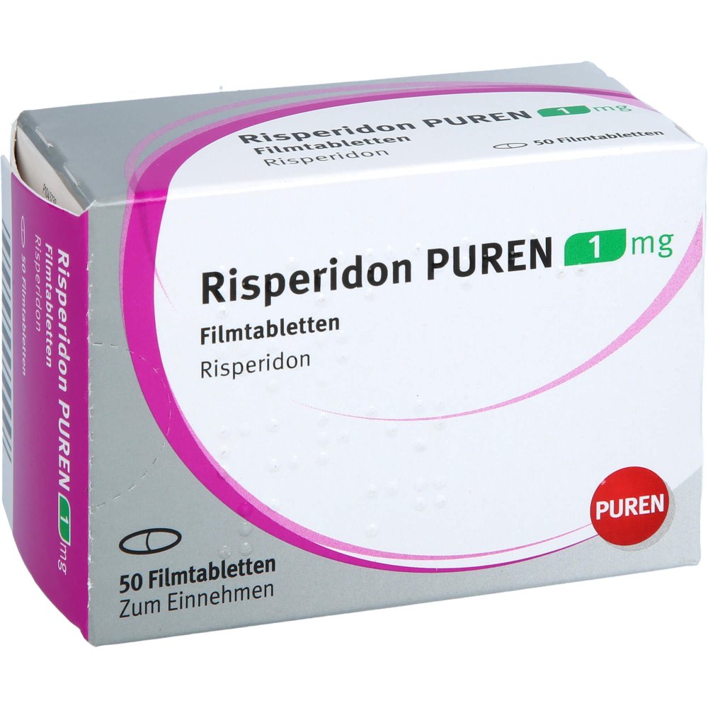 Risperidon Puren 1 Mg Filmtabletten (50 stk)