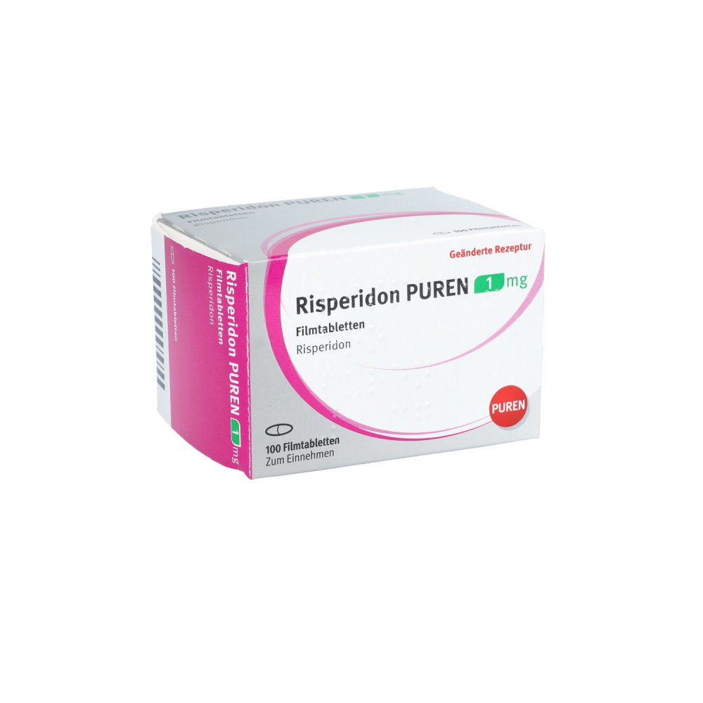 Risperidon Puren 1 Mg Filmtabletten (100 stk)