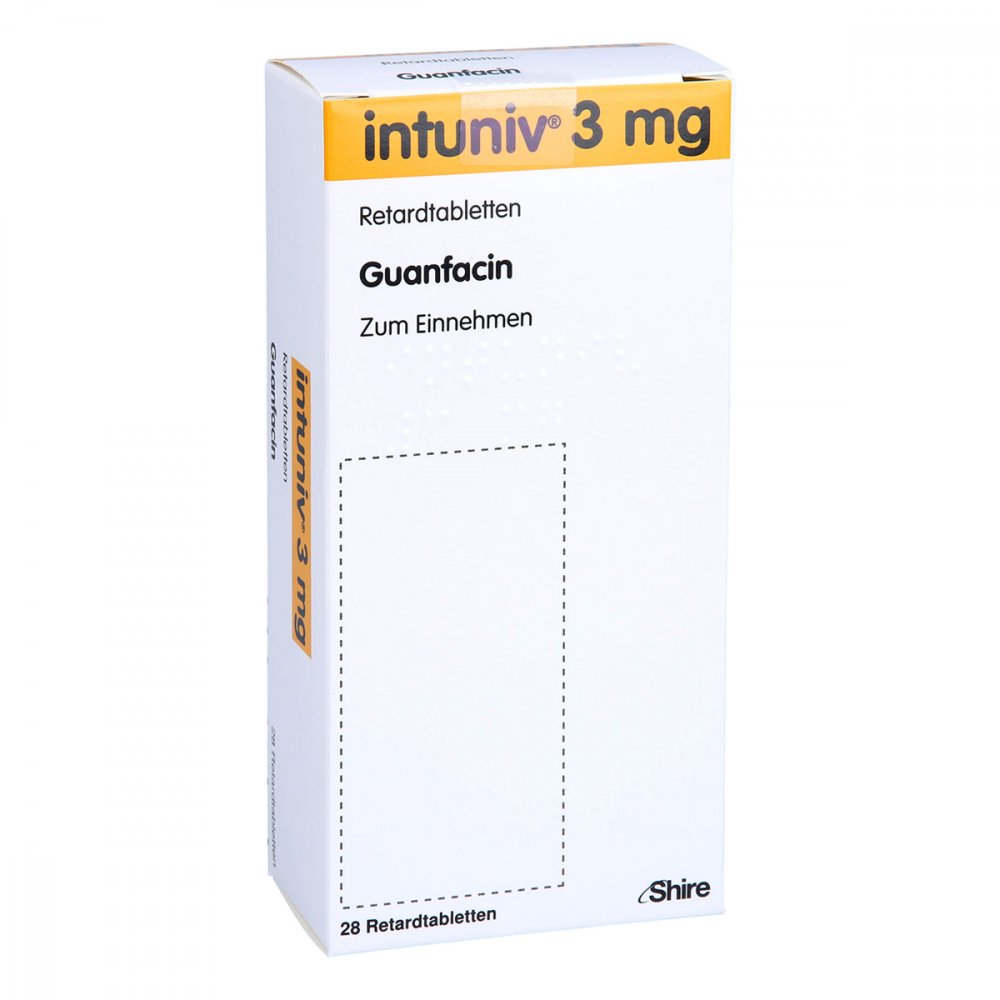Das Produktfoto zeigt Intuniv 3 Mg Retardtabletten (28 stk) PZN 11383300